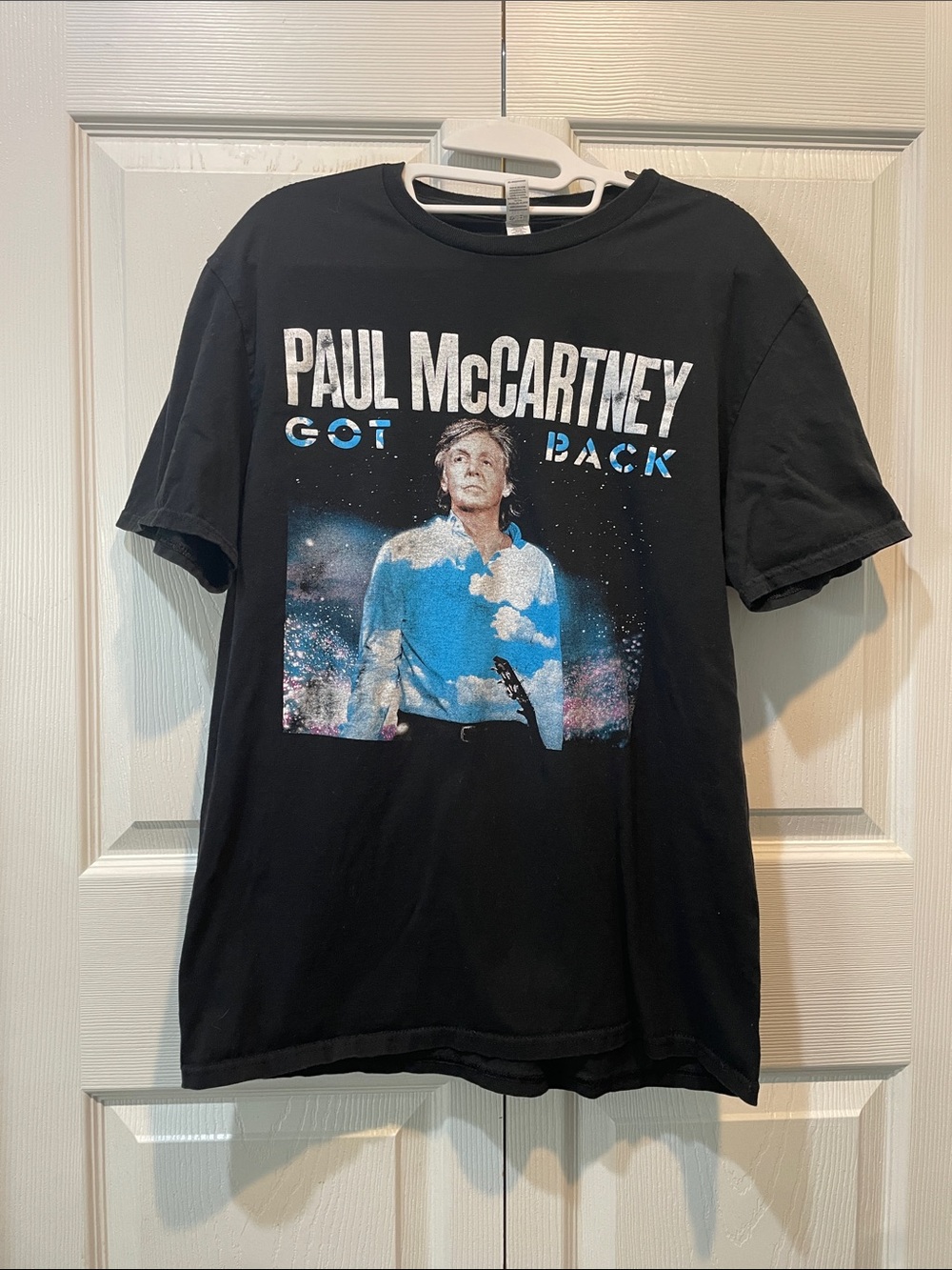 Jerzees Paul McCartney ‘Got Back’ graphic band tour black tee sz L
